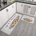 thumbnail image 3 of Kitchen Rugs and Mats Non Skid Washable Sunflower Wood Garland Kitchen Mat and Rug Set,Floor Cushion Waterproof Rug,Rubber Backed Area Rugs for Kitchen Laundry, 3 of 7