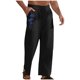 thumbnail image 2 of Pantalones largos para hombre, de lino y cintura elástica, transpirables, cómodos, suaves y casuales para playa, pantalones largos de poliéster para hombre., 2 of 7