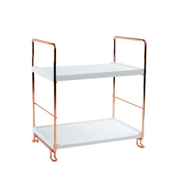 Plastic Storage Rack Adjustable Kitchen Shelf 4 3 2 Bathroom Storage Organizer Shelf 2 Layers Square Rack