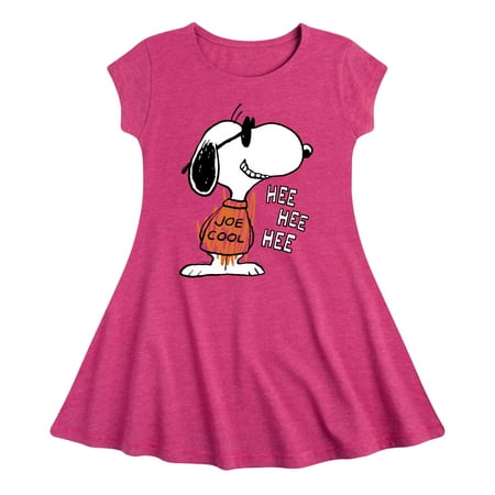 

Peanuts - Joe Cool Hee Hee Hee - Youth Girls Fit & Flare Dress
