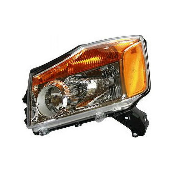 Left Headlight Assembly - Compatible with 2008 - 2015 Nissan TITAN 2009 2010 2011 2012 2013 2014