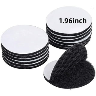 800 Pcs Black Hook and Loop Dots with Adhesive for Sewing, Sew On Sticky  Fasteners for Mounting, 0.59 in 