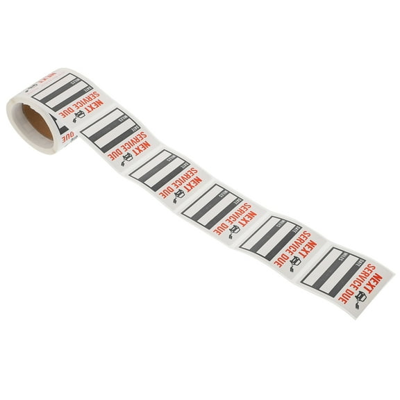 Label Sticker Adhesive Stickers Car Service Reminder Work