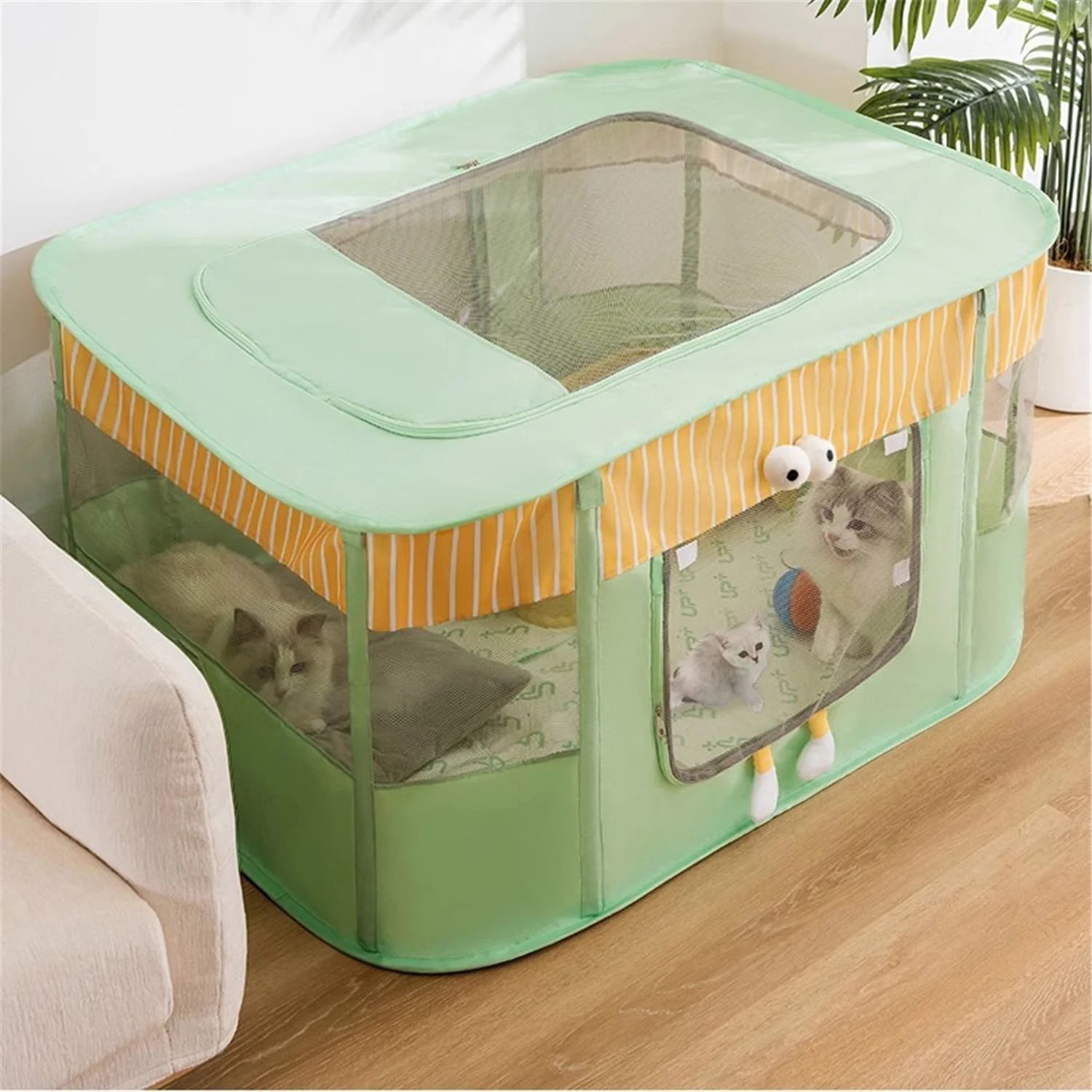 Puppy Playpen, Portable Dog Play Pen, Sturdy Cat Playpen, Foldable pop up pet Tent, Pet Playground Indoor/Outdoor