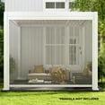 thumbnail image 2 of Mirador 111S Outdoor Pergola Aluminum Pull Down Privacy Screen 10' Side, White(Not Pergola), 2 of 6