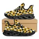 thumbnail image 1 of Hermosas zapatillas de deporte con girasoles y flores amarillas, con cordones, diseño floral, vulcanizadas, para mujer, 1 of 6