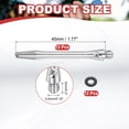 thumbnail image 2 of Uxcell Aluminum Dart Shafts, 2BA Dart Stems Replacement Accessories with Rubber Rings for Steel Tip Silver 45mm, 2 of 5