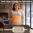 thumbnail image 4 of Heating Pad with Massager for Back Pain Relief, Heating Pad Wrap for Period Cramps Lower Back Neck Shoulders Relief, 4 of 13