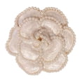 thumbnail image 1 of Flower Brooch Elegant Decorative Accessory Decor Ornament for Coat Suit Cover Up White, 1 of 12