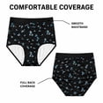 thumbnail image 3 of Women’s 5‑Pack High Waisted Briefs, Printed Full Coverage Stretch Breathable Everyday Comfort, 3 of 7