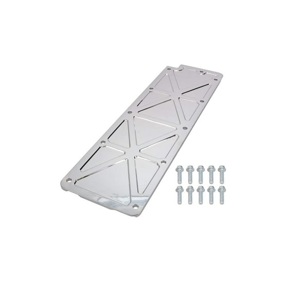 Trussed Style Engine Valley Cover for GM LS2 LS3 LS7 and LSX - Chrome