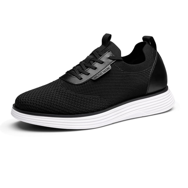 Zapatillas de Vestir Bruno Marc SBOX2317M de Malla Negro Blanco