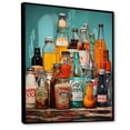 thumbnail image 2 of Designart "Pop Art 1950S Soda EFlow I" Modern Floater Framed Canvas Wall Art, 2 of 7
