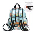 thumbnail image 5 of FORMRS School Backpack with Front Zippered Pocket 12" Elementary Student Travel Daypack, Cartoon Train Pattern, 5 of 6