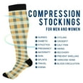 thumbnail image 4 of joogoo Checkered Grid-t2 Socks Women Men Knee High Sock, 4 of 8