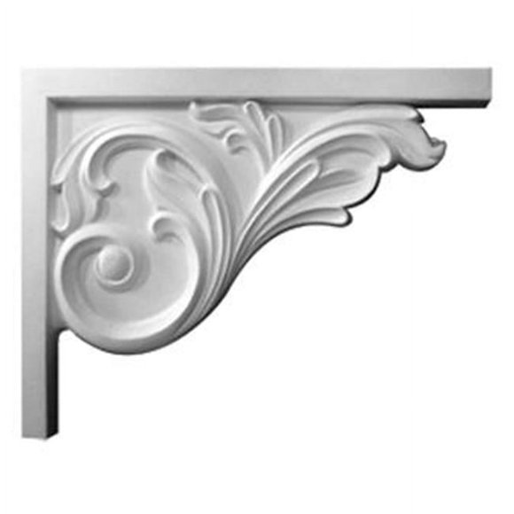 Ekena Millwork SB08X05BR-R 8.75 In. W X 7.62 In. H X .62 In. D Architectural Bremen Acanthus Stair Bracket- Right