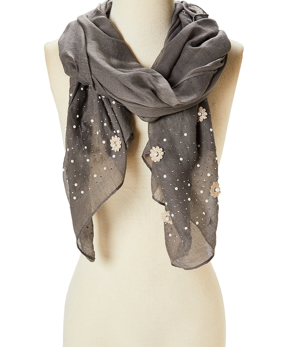 Bohemian Beach Style Tie Dye Knit Scarf Soft Scarves Handmade Wraps Headscarf
