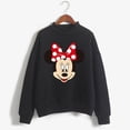 thumbnail image 1 of Sudaderas con capucha navideñas de cuello alto, sudadera de dibujos animados Kawaii de Minnie, Sudadera con capucha de Mickey Mouse de Disney, ropa para niña, sudaderas superiores, 1 of 5