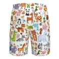 thumbnail image 6 of Kll Animal Cartoon Style Men'S Casual Summer Beach Shorts Hawaiian Shorts With Pockets-X-Large, 6 of 9