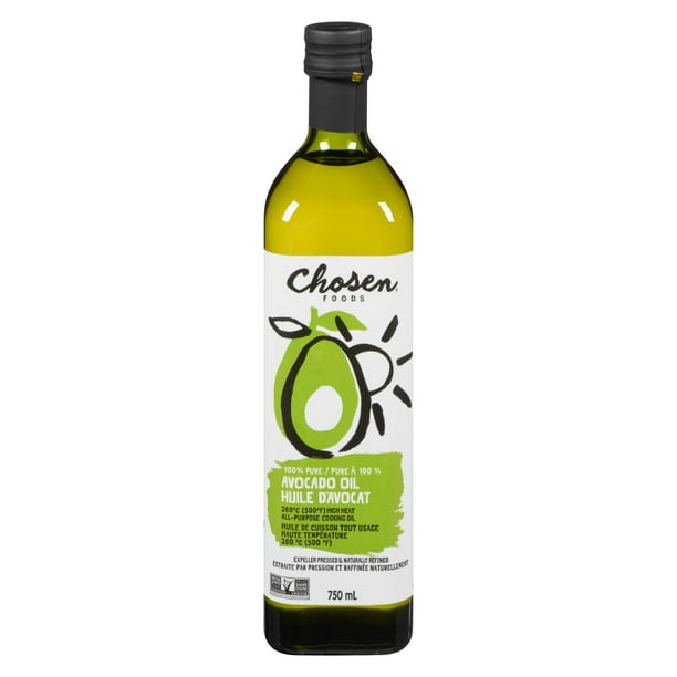Chosen Foods 100 Pure Avocado Oil 750mL, 750mL Walmart.ca