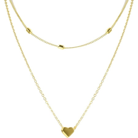 Layered Top Gold Necklaces for Women,Stackable Dainty 14K Gold Plated Trendy Chain Pendant Necklace,Simple Gold Jewelry Set Gifts for Women (C2) (C1)[l900]