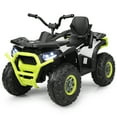 thumbnail image 1 of Costway 12V Kids Electric 4-Wheeler ATV Quad 2 Speeds Ride On Car w/MP3&LED Lights White, 1 of 10