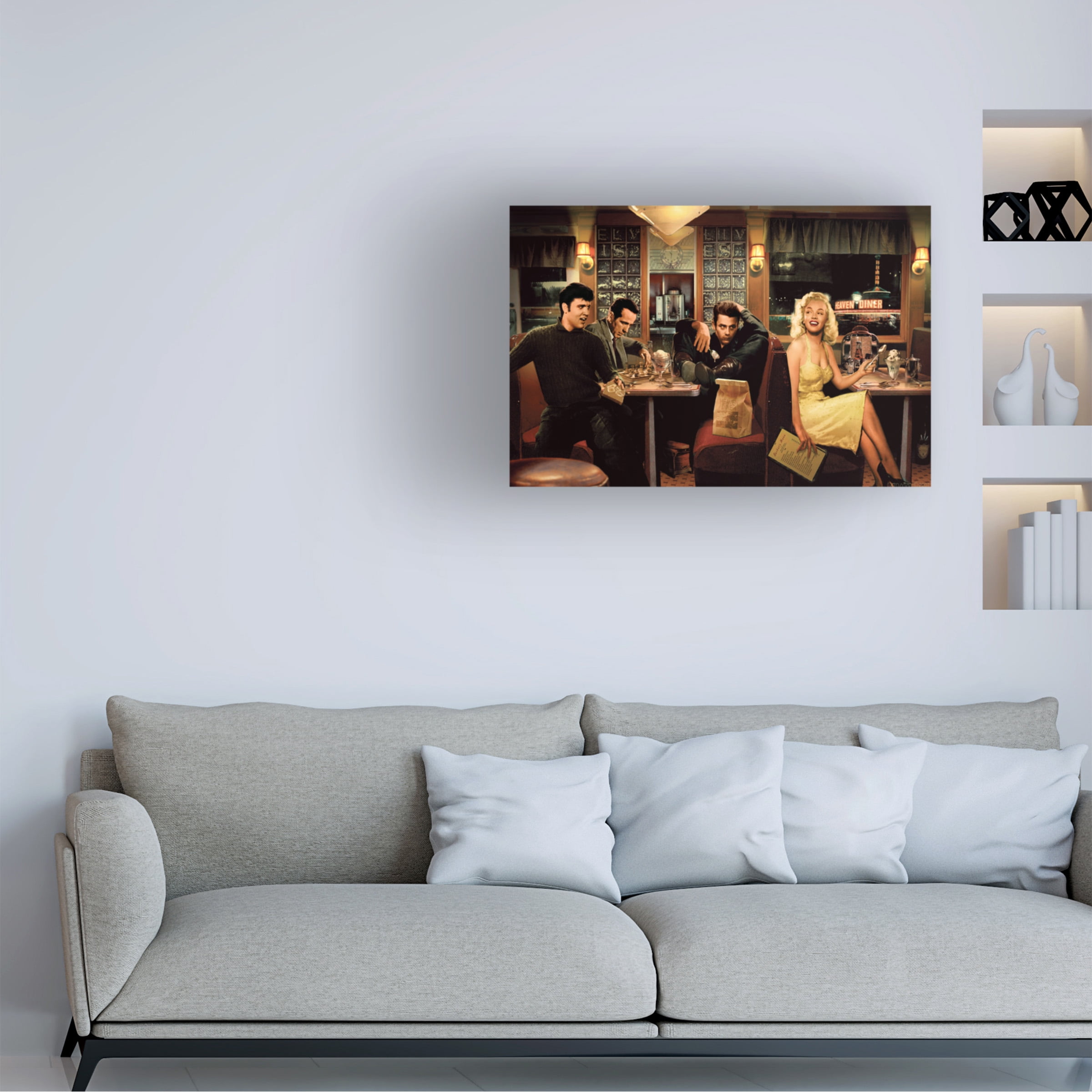 Chris Consani 'Blue Plate Special' Canvas Art