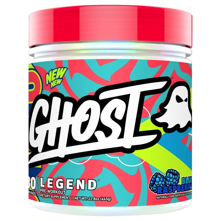 GHOST, Ghost Legend Pre-workout, Blue Raspberry, 22.8 oz - Walmart.com