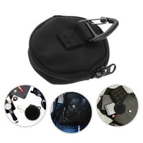 WRITWAA Earphone Carrying Case Black Nylon Portable Ear Plug Storage Pouch for Work Travel 1 Set