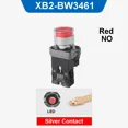 thumbnail image 3 of XB2-BW Interruptor pulsador de metal momentáneo/de reinicio automático de 22 mm con luz LED NO/NC 24 V 220 V 380 V Verde Rojo Amarillo Azul Blanco, 3 of 5