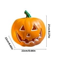 thumbnail image 2 of KMMYS Halloween Pumpkin Lantern Decor, Hollowed Out Glowing Pumpkin Prop, Shopping Mall Window Display Decor, Outdoor Scene Decoration, Indoor Outdoor Festive Decor, Durable Plastic Pumpkin Light, 2 of 9