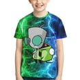 thumbnail image 5 of Invader Zim Kids T-Shirt 3d Printed Graphic T-Shirts Boys And Girls Short Sleeve Shirts For Youth Kids X-Small, 5 of 7