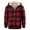 05 Multicolor, variant on Men's Half Zip Checkered Hoodies Warm Sherpa Lined Casual Pullover Outerwear Jacket Long Sleeve Sports Coat