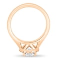 thumbnail image 6 of ESTE ORIGIN 2.00Ct Round Cut Moissanite Halo Solitaire Engagement Ring – Cathedral Setting in 10K Rose Gold for Women, 6 of 7
