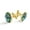 Color 5, variant on Men's Classic Stainless Steel, Pineapple Hawaii Palm Leaves Pattern Cufflinks Business Wedding Shirts, Golden