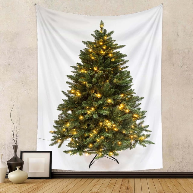 Tapestry, Christmas Tree Tapestry Green Tree Decorative Wall Hanging Home Decor Decoration, Printing Tapestry