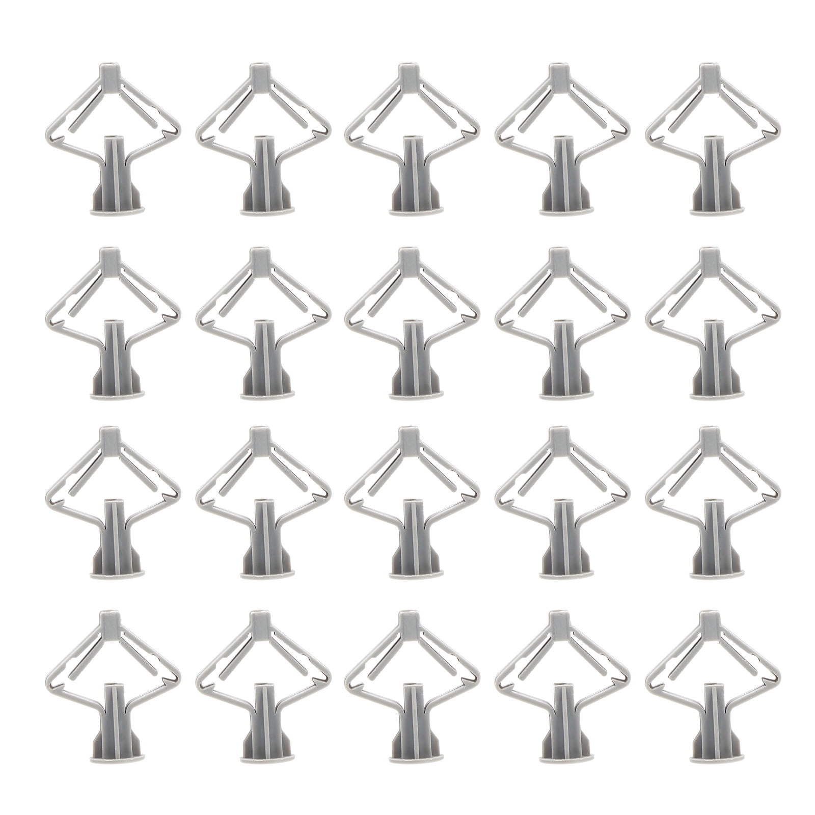 OUNONA  200 Pcs Wall Anchors Butterfly Expansion Tube Drywall Fixings