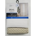 thumbnail image 5 of Mainstays 4 Piece Wave Jacquard Curtain Panel Set, Beige, 27.5" W x 84" L, 5 of 6