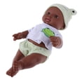 thumbnail image 3 of Reborn African Black Vinilo suave Muñeca recién nacida de juguete para niños Cumpleaños Regalos de Navidad (), 3 of 7