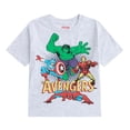 thumbnail image 2 of Marvel Avengers Captain America Hulk Iron Man Spider-Man Short Sleeve T-Shirt and Shorts Set (Boys), 2 Piece Set, Sizes 3T-7, 2 of 8