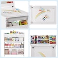 thumbnail image 4 of Multi-Functional Kids Art Table and 2 Chairs Set - Wooden Craft Desk with Large Storage Shelves - Perfect for Drawing, Learning, and Activities - Sturdy Children’s Furniture, 4 of 8