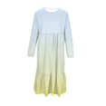 thumbnail image 4 of FDDMis Winter Dresses Black Long Sleeve Dress Party Dress Fall Maxi Dress Girls Dresses Size 14-16 Black Tie Dress 1 Year Old Girl Clothes, Beige 14-15 Years, 4 of 7