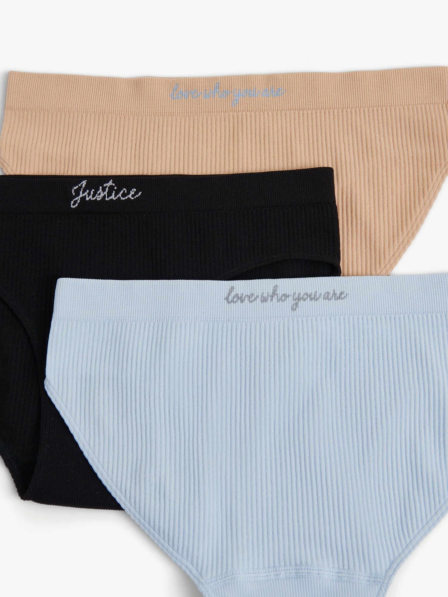 Justice Girls Seamless Bikini Undies, 5-Pack, Sizes 6-16