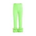 thumbnail image 6 of breaise Girls' Ruffle Pants Little Girls Dance Yoga Leggings Elastic Waist Stretchy Full Length Pants 3-12 Years, 6 of 10