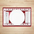 thumbnail image 5 of Happy Valentine''s Day Placemats Set of 4 12x18 Inch Romantic Truck with Bear Balloons Love Heart Table Place Mats Table Decoration for Anniversary Wedding Indoor Outdoor Party Kitchen Dining Table, 5 of 5