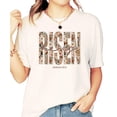 thumbnail image 6 of He Is Risen Shirt for Women - Ink-Printed Pearls Easter Matthew 28:6 Floral Tee Ivory Shirt Adult Medium, 6 of 7