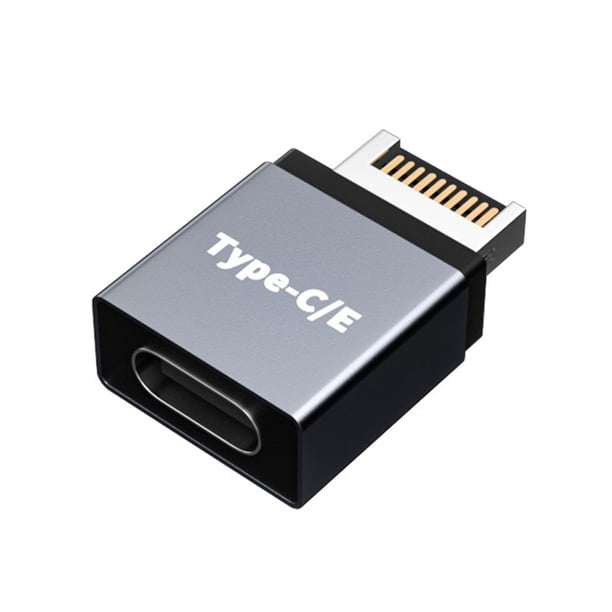 Adaptador Placa Base JShteea Tipo E A Tipo C Conector PC Computadora Escritorio Parte (A)