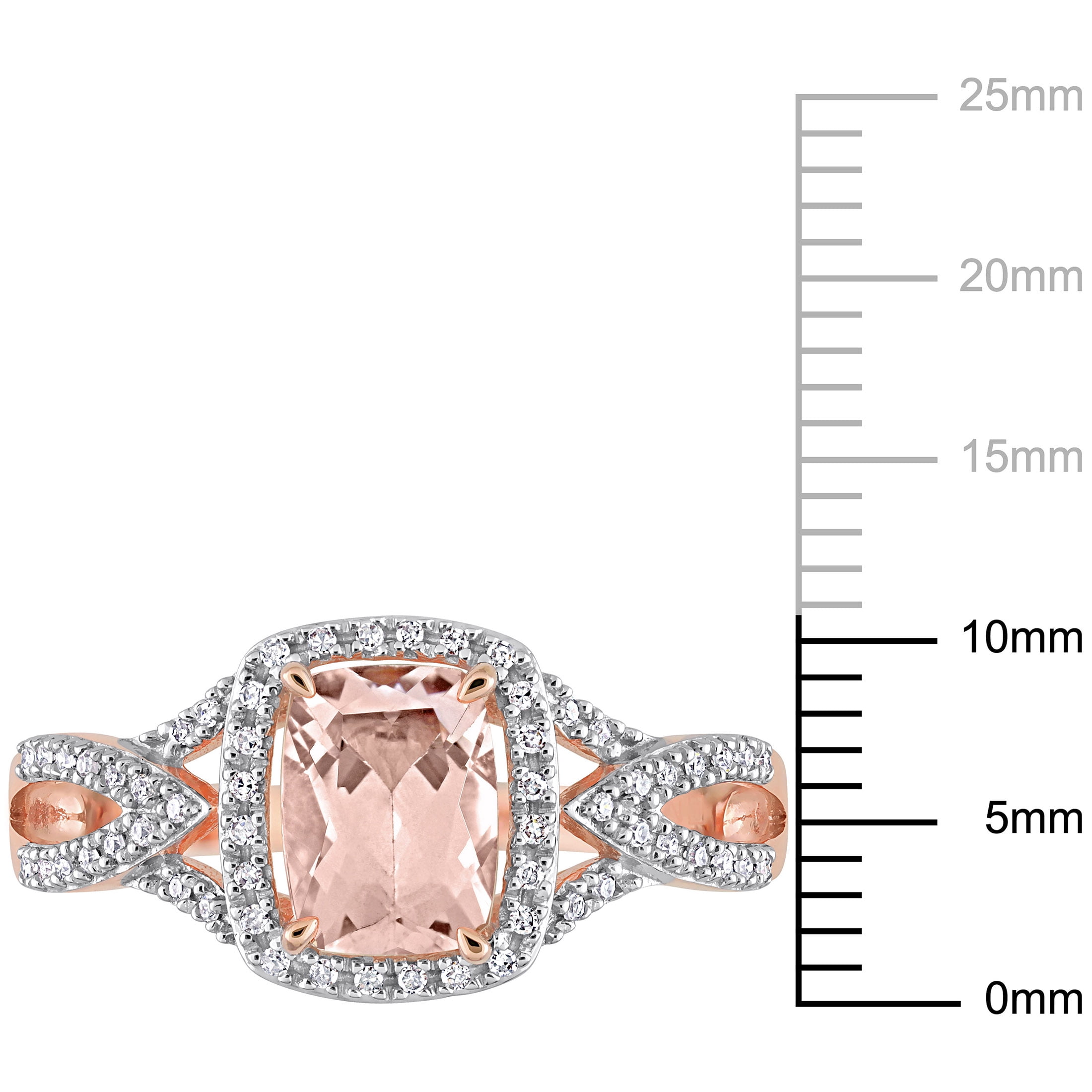 Everly Women's Morganite 10K Rose Gold Engagement Ring