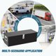 thumbnail image 2 of 30-13-9.6 pulgada aluminum truck tool box: heavy duty jobsite almacenamiento con side handles, ideal para para truck cama y rv trailers, 2 of 9