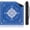 Blue, variant on Mahjong Mat with Rule, 31.5"x31.5" Waterproof Soft Surface Game Mat, Easy Clean Non-Slip & Noise-Reduce Mah Jong Table Mat with Carry Bag, Rolled Packaging for American Mahjong Tile Set